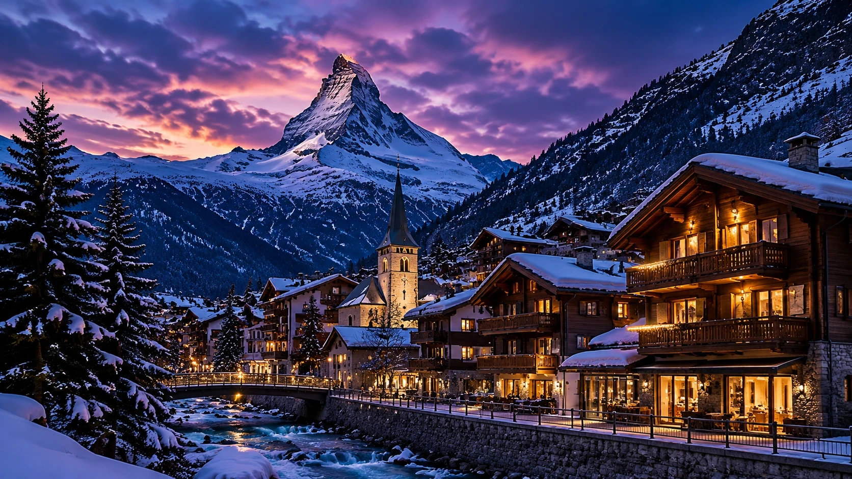 Matterhorn mountain near Zermatt